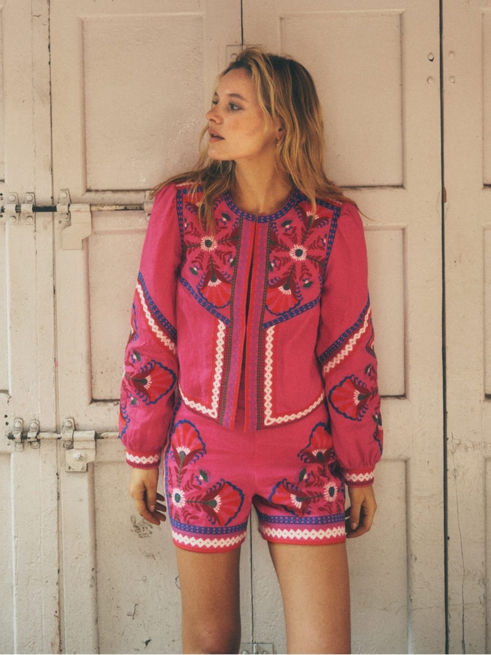 NEW BODEN Embroidered Linen Jacket
Pink Peony, Embroidered Sz: 4 - Picture 10 of 10